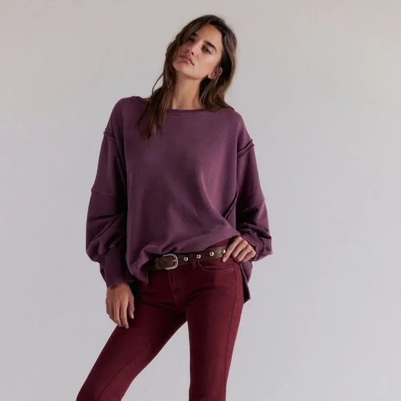 NWT Free People We The Free | Camden Sweatshirt Pullover | XS - Picture 2 of 16